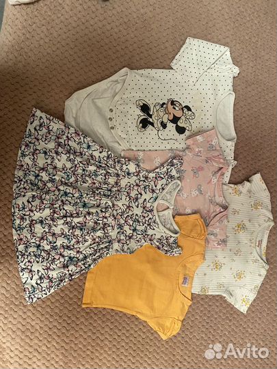 Одежда пакетом для девочки 68-74