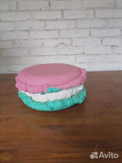 Леденец пончик макарун из пенопласта декор