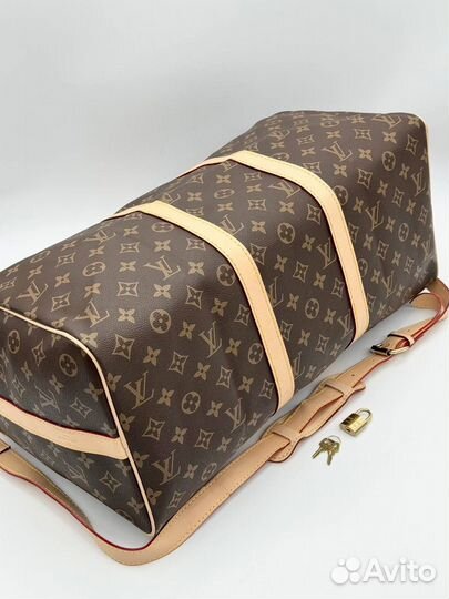 Дорожная сумка Louis Vuitton LV коричневая