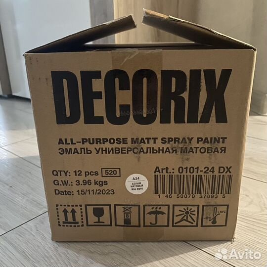 Эмаль акриловая decorix