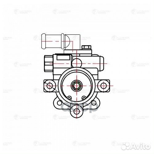 Насос гур chevrolet cruze 09- 1.4I/1.8I/opel AS