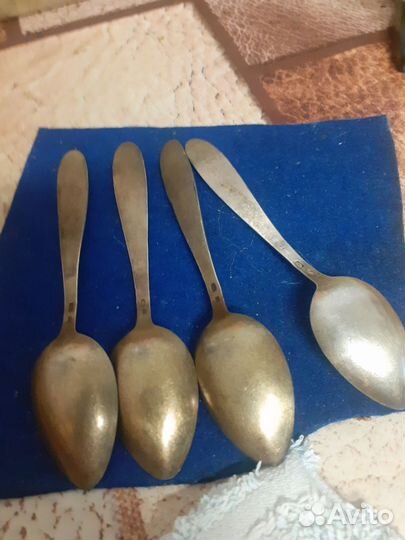 Ложка серебро эмаль СССР 875пр