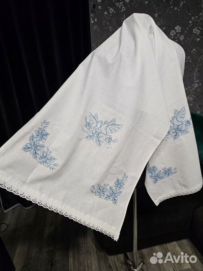 Свадебный рушник льняной/ Венчальный