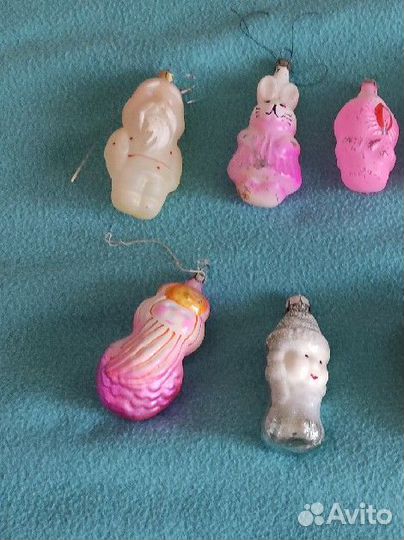 Елочные игрушки СССР советские, винтаж