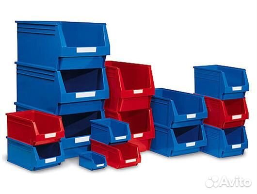 Лотки пластиковые складские для метизов