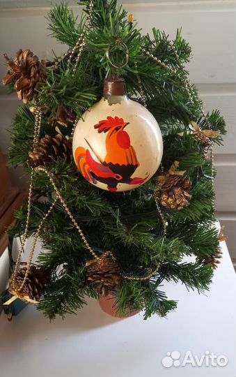 Елочные игрушки СССР стекло