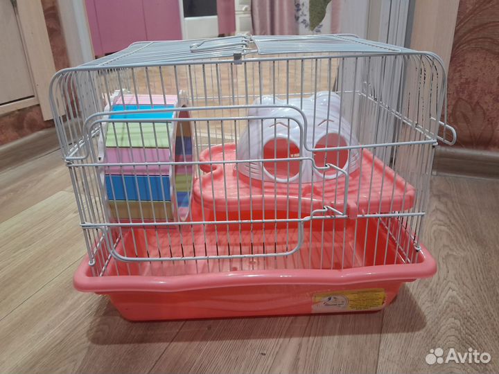 Клетка для джунгарского хомяка и попугая