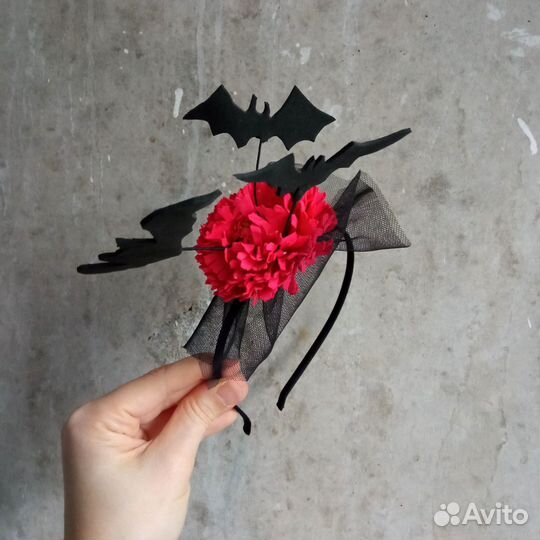 Ободок с летучими мышами / Хеллоуин / Маскарад