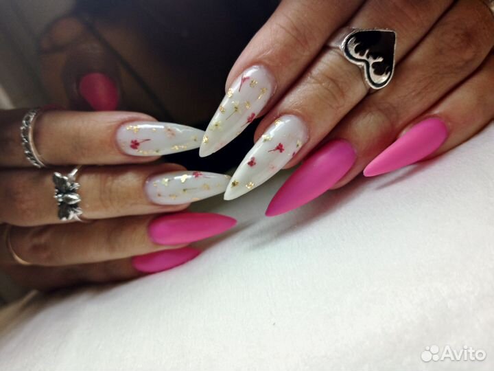 Наращивание-покрытие гель лак, педикюр