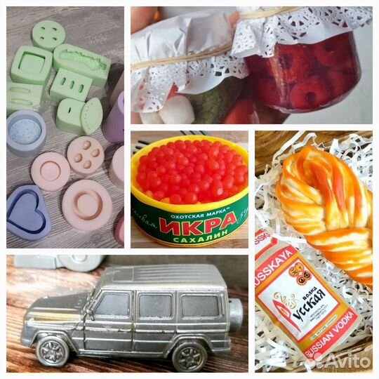 Силиконовые формы для мыла, гипса, свечей