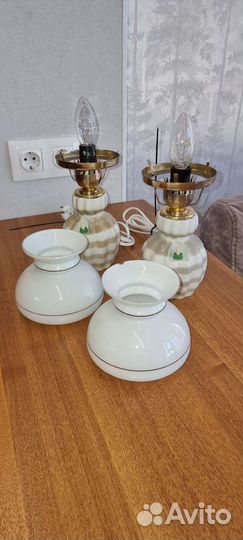 Лампа настольная, фарфор лфз