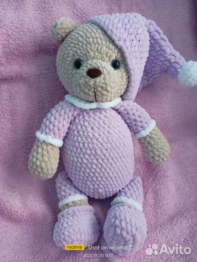 Зайка, Мишка мягкая игрушка, ручной работы