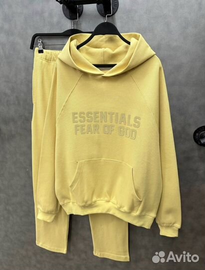 Костюм штаны худи essentials fear of god оверсайз