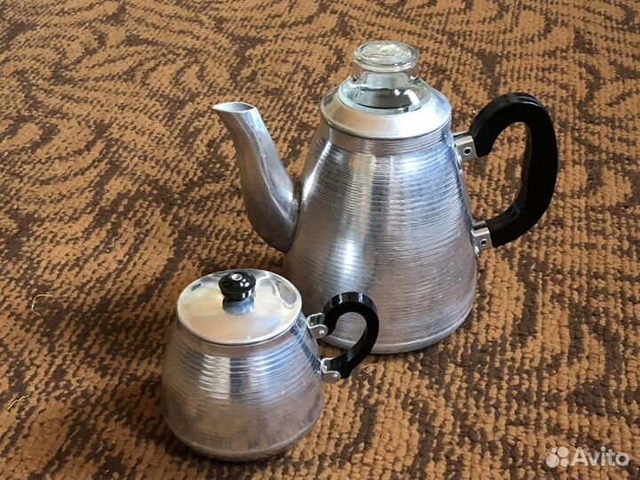 Алюминиевый заварочный чайник/кофейник СССР