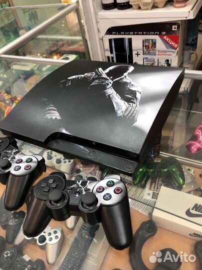 Sony PS3 Slim, 54 игры и два геймпада