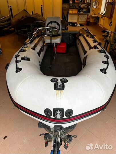 Лодка надувная хантер 420 нднд с мот yamaha 9.9