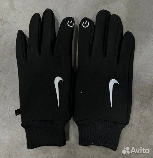 Nike перчатки с рефлективом