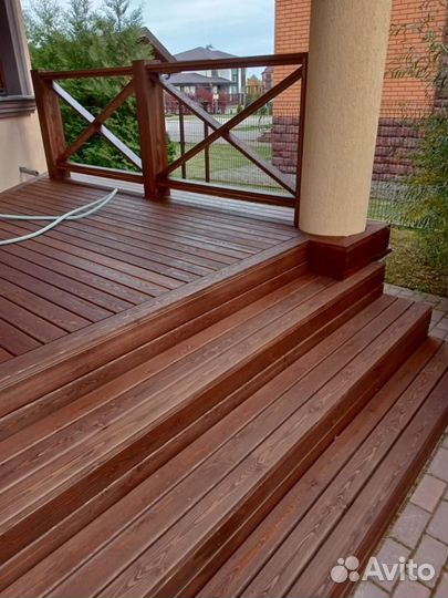 Террасная Палубная доска лиственница ав 28х143