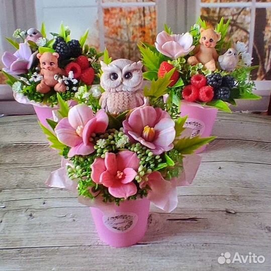 Букет из мыла