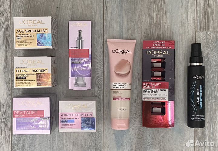 Кремы очищающий гель пилинг дезодоранты L’Oréal