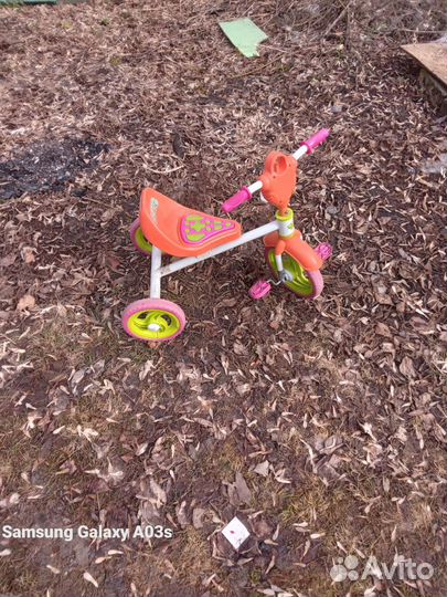 Велосипед с родительской ручкой