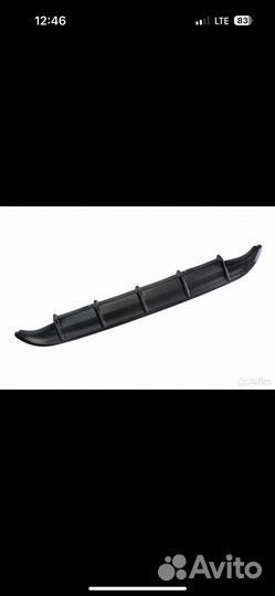 Диффузор/накладка на задний бампер