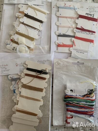 Остатки от наборов вышивки крестом luca-s