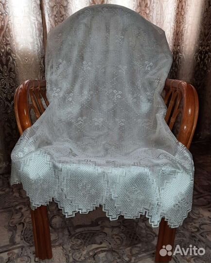 Тюль бежевого цвета (Польша)