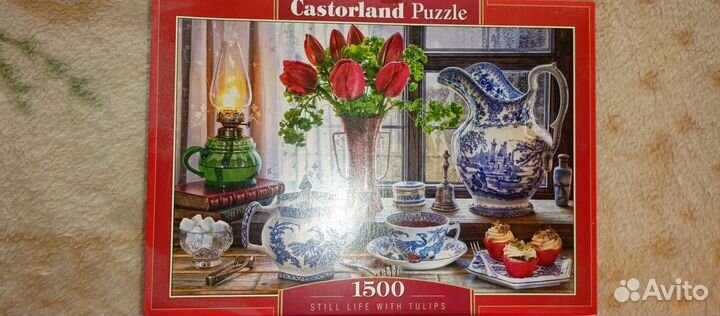 Пазлы 1000 деталей, б/у один раз