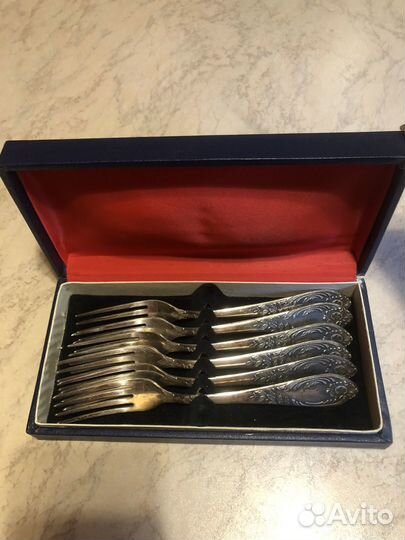 Мельхиоровый набор вилок,ссср