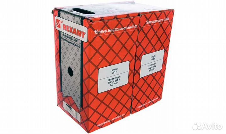 Витая пара Rexant UTP 4PR 24AWG CAT5e 305 м