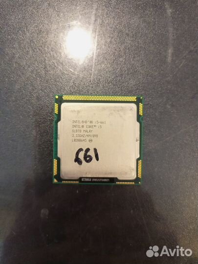 Lga 1156 Intel Core i5-661 3.33Ghz x4 потока