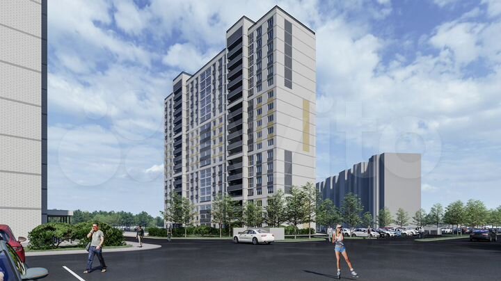 2-к. квартира, 66,9 м², 10/18 эт.