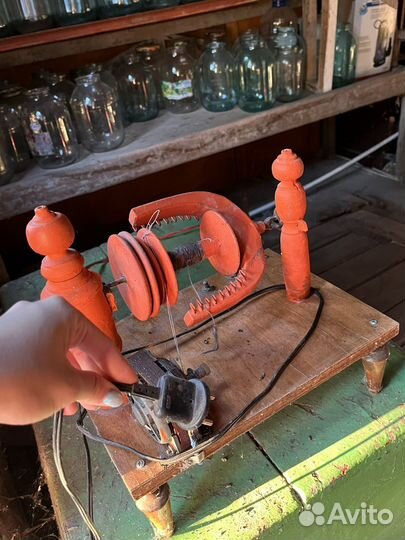 Прялка деревянная электрическая