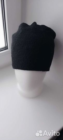 Шапка вязаная мужская чёрная