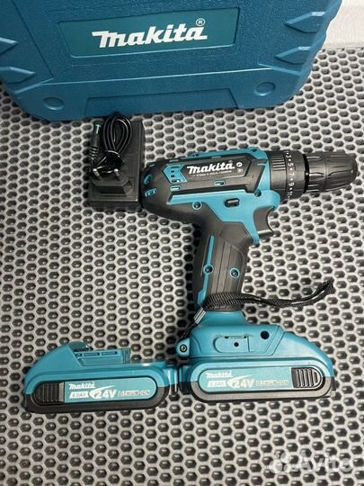 Аккумуляторная дрель шуруповерт makita 24 V