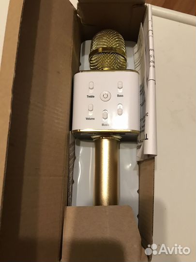 Караоке микрофон с колонкой новый