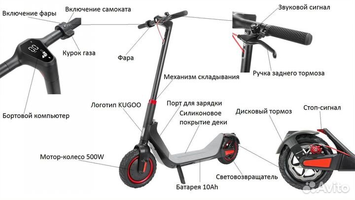 Электросамокат Kugoo G-Max