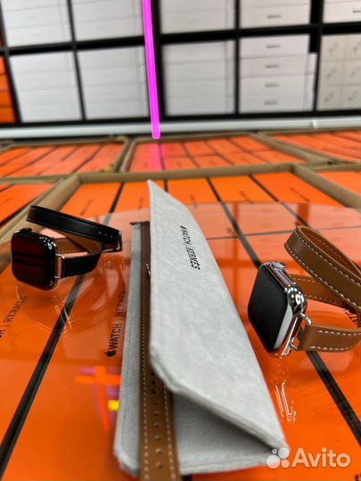 Часы apple watch 8 series hermes