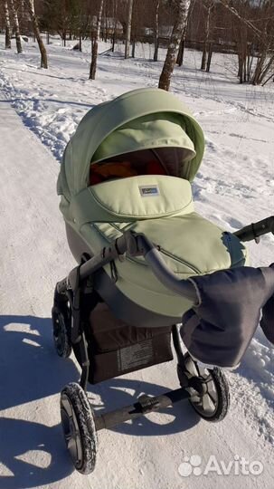 Коляска 2 в 1 эко кожа
