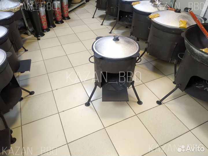 Казан 8 л печка