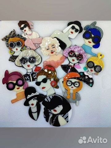 Стильная брошь/ Объемная брошь