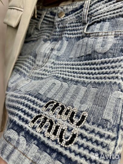 Юбка джинсовая miu miu