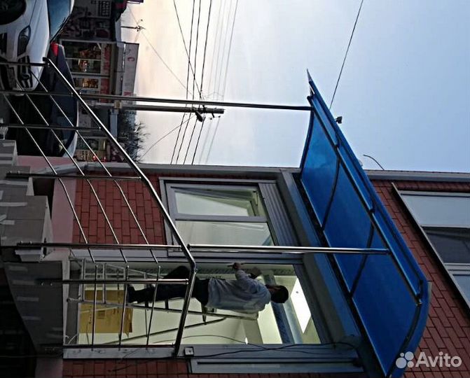 Перила ограждения козырьки из нержавеющей стали