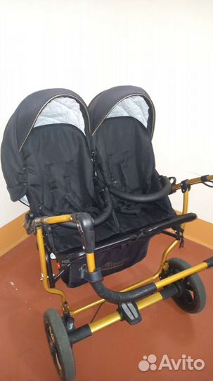Коляска для двойни 3 в 1 Mikado gold star