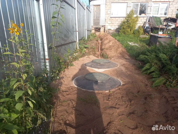 Септик из бетонных колец под ключ