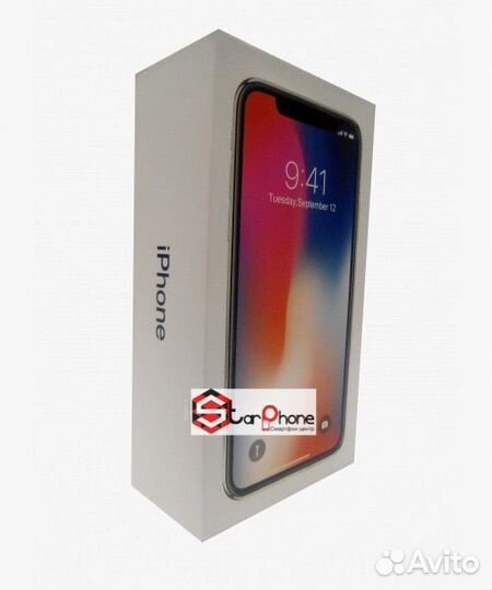 Коробка Apple iPhone X, euro, черный