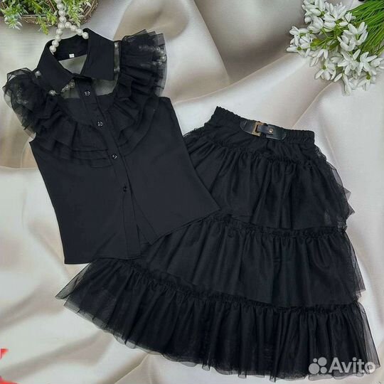 Костюм платье 2в1 Wednesday Adams 128-152
