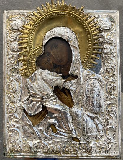 Икона Владимирская Богородица в Окладе