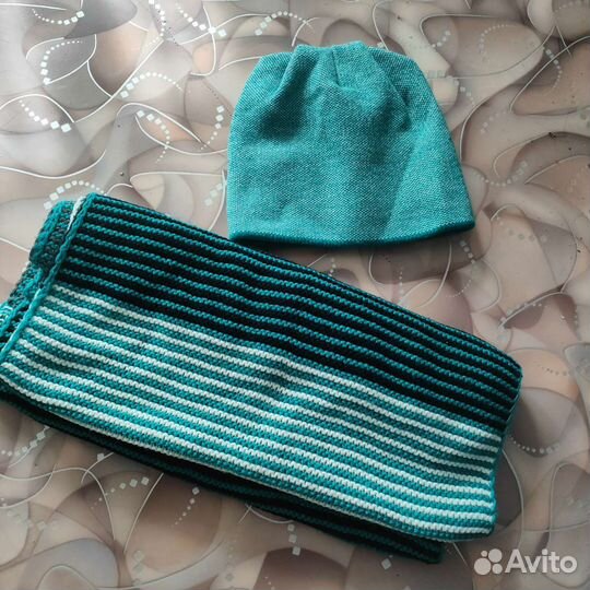 Женская шапка + снуд